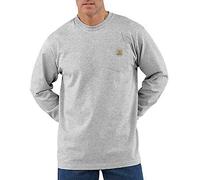 Carhartt Male T-shirt - dearborn loose ls t-shirt - Grey - S