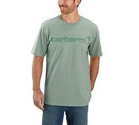 Carhartt Male T-shirt - dearborn relaxed logo t-shirt - Green - S