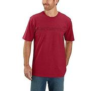 Carhartt Male T-shirt - dearborn relaxed logo t-shirt - Red - M