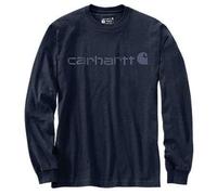 Carhartt Relaxed Fit Heavyweight Long-Sleeve Logo Graphic T-Shirt Navy/Dark Blue (UK, Alpha, XXL, Regular, Regular)