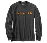 Carhartt Male T-shirt - dearborn relaxed ls logo t-shirt - Grey - L