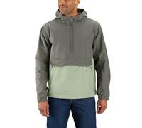 Carhartt Men Lightweight Jacket Lightweight Packable Anorak, Color:tender green/dusty olive, Size:2XL