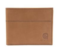 Carhartt Men’s Full Grain Saddle Leather Wallets, RFID Blocking Bifold, Trifold, and Front Pocket Options, Gifts for Men, Carhartt Brown (Bifold), One Size, Full Grain Saddle Leather Wallets, RFID