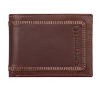 Carhartt Men’s Leather Triple Stitch Wallet, Durable Full-Grain Leather Bifold, Trifold & Rodeo Styles, Gifts for Men, Brown (Passcase), One Size, Leather Triple Stitch Wallet, Durable Leather Bifold