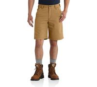 Carhartt mens 10"" Rugged Flex Rigby Shorts Hickory 34 Regular US