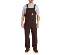 Carhartt Men's 102776 Duck Bib Overalls - Unlined - 34W x 32L - Dark Brown
