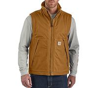 Carhartt Men's 103387 Flame-Resistant Quick Duck Vest - Large - Carhartt Brown
