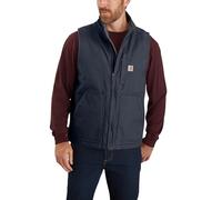 Carhartt Men's 104277 Washed Duck Mock Neck Vest - Sherpa Lined - X-Large Tall - Navy