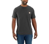 Carhartt Men's 104616 Force® Relaxed Fit Midweight Short Sleeve Pocket, Carbon Heather, XL