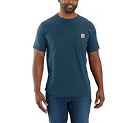 Carhartt Men's 104616 Force® Relaxed Fit Midweight Short Sleeve Pocket, Light Huron Heather, S