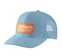 Carhartt Men's 105693 Canvas Mesh-Back Outdoors Patch Cap, Moonstone, One size