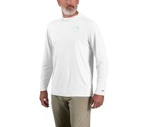 Carhartt Men's 106165 Force Sun Defender™ Lightweight Long-Sleeve Hoo, White, XL