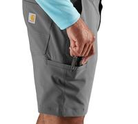 Carhartt Men's Force Sun Defender Relaxed Fit Short, Steel, Medium
