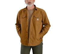 Carhartt Men's 106384 Montana Rugged Flex Loose Fit Heavyweight Duck Shirt Jac, Carhartt Brown, XL