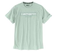 Carhartt Men's 106653 Force® Relaxed Fit Midweight Short-Sleeve Logo Gr, Big Sky, S