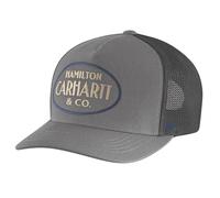 Carhartt Men's 106740 Twill Mesh-Back Hamilton Embroidered Cap, Steel, One size