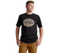 Carhartt Men's 106774 Relaxed Fit Lightweight Short-Sleeve Hamilton Graphic T-S, Black, Medium