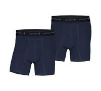 Carhartt Men's 5" Inseam Basic Cotton-Poly Boxer Brief 2-Pack, Navy, Large