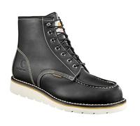 Carhartt Men's 6"""" Waterproof Moc Toe Casual Wedge Black Oil Tanned 8 D (M)