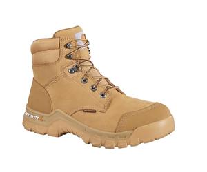 Carhartt Men's 6" Rugged Flex Waterproof Breathable Composite Toe Leather Work Boot CMF6356, Wheat, 11.5 W US