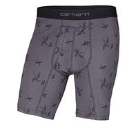 Carhartt Men's 8" Inseam Basic Cotton-Poly Boxer Brief 2-Pack, Super Dux, XL