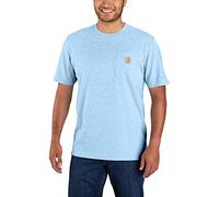 Carhartt Men's Adult Loose Fit Heavyweight Short-Sleeve Pocket T-Shirt Closeout, Moonstone Nep, Medium
