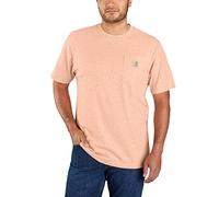 Carhartt Men's Adult Loose Fit Heavyweight Short-Sleeve Pocket T-Shirt Closeout, Pale Apricot Nep, S