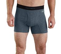 Carhartt Men's Base Force 5" Inseam Tech Boxer Brief, Navy Grid, XXXL