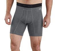 Carhartt Men's Base Force 8" Inseam Tech Boxer Brief, Shadow Grid, Medium