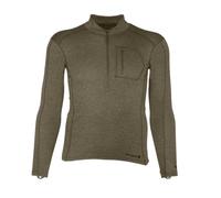 Carhartt Men's Base Force Heavyweight Polyester-Wool Quarter-Zip Layer Top, Burnt Olive Heather, XL