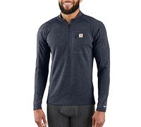 Carhartt Men's Base Force Heavyweight Quarter-Zip Layer Top, Navy Heather, L