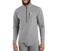 Carhartt Men's Base Force Heavyweight Quarter-Zip Layer Top, Shadow Heather, XL