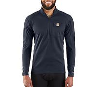 Carhartt Men's Base Force Midweight Tech Quarter-Zip Layer Top, Navy, S