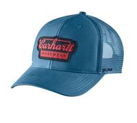 Carhartt Cap - rugged flex™ twill mesh-back script patch cap - Blue