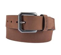 Carhartt Men's Lässige Robuste Gürtel für Herren, Erhältlich in Verschiedenen Stilen, Farben und Größen, Saddle Leather Belt (Brown with Nickel Roller Finish), 32