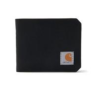 Carhartt Men's Bifold and Passcase, Durable Billfold Wallets, Available in Leather and Canvas Styles, Nylon Duck (Black), One Size CHBIFWLT1