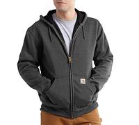 Carhartt Men's Big and Tall B&T RD Rutland Thermal Lined Hooded Zip Front Sweatshirt, Carbon Heather, 4X-Large