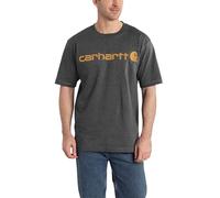 Carhartt Men's Big and Tall Big & Tall Signature Logo Short Sleeve T-Shirt - gray - XL Tall