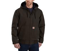 Carhartt Men's Big & Tall Active Jacket J130 Work Utility Outerwear, Dark Brown, 3X-Large Tall