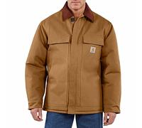 Carhartt Men's Big & Tall Arctic Quilt Lined Duck Traditional Coat C003 - brown - US Large Tall