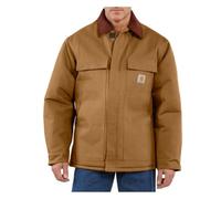Carhartt Men's Big & Tall Arctic Quilt Lined Duck Traditional Coat C003 - brown - XXXXL