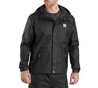 Carhartt Men's Big & Tall Dry Harbor Jacket Work Utility Outerwear, Black, Large Tall