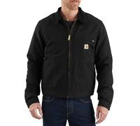 Carhartt Men's Big & Tall Duck Detroit Jacket Work Utility Outerwear, Black, 3X-Large Tall