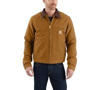 Carhartt Men's Big & Tall Duck Detroit Jacket Work Utility Outerwear, Carhartt Brown, L Big Tall UK