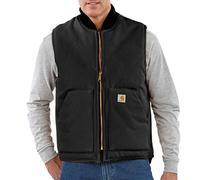 Carhartt Men's Big & Tall Duck Vest Arctic Quilt Lined V01 - Black - XXXXXL