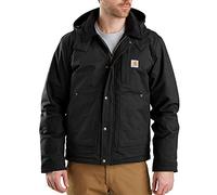 Carhartt Men's Big & Tall Full Swing Steel Jacket Work Utility Outerwear, Black, Large Tall