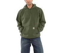 Carhartt Men's Big & Tall Midweight Hooded Pullover Sweatshirt K121, Moss, XXXL Tall
