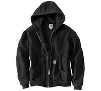 Carhartt Men's Big & Tall Quilted Flannel-Lined Sandstone Active Jacket J130 - black - US Large Tall