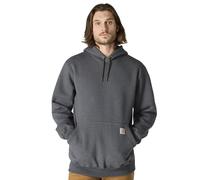 Carhartt Men's Big & Tall Rain Defender Paxton Heavy Weight Hooded Zip Mock Sweatshirt - black - XXL Tall