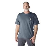 Carhartt Men's Big & Tall Workwear Pocket Short Sleeve T-Shirt Original Fit K87,Bluestone,3X-Large Tall